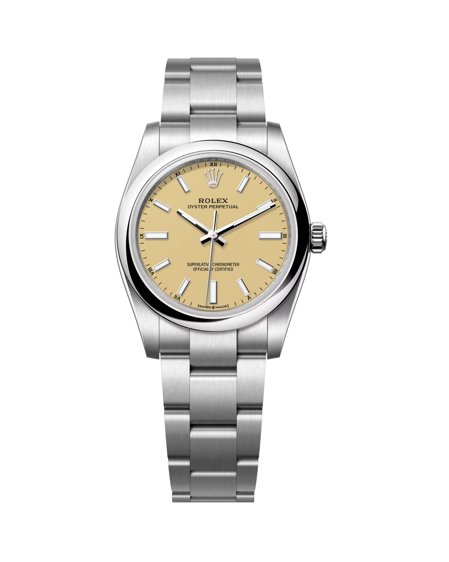 Rolex Oyster Perpetual 34mm Beige 124200