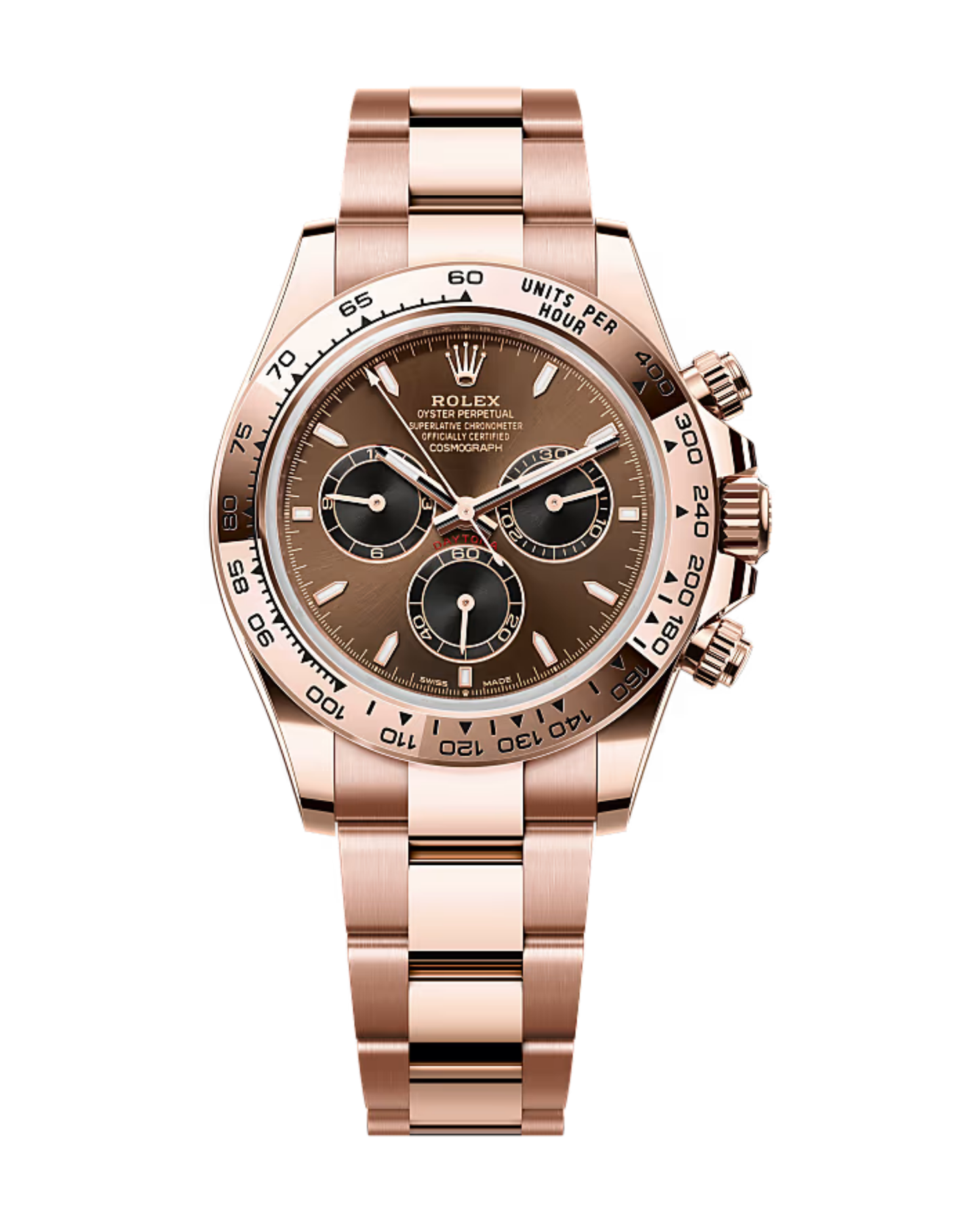 Rolex Rose Gold Comsograph Daytona Chocolate & Black 126505