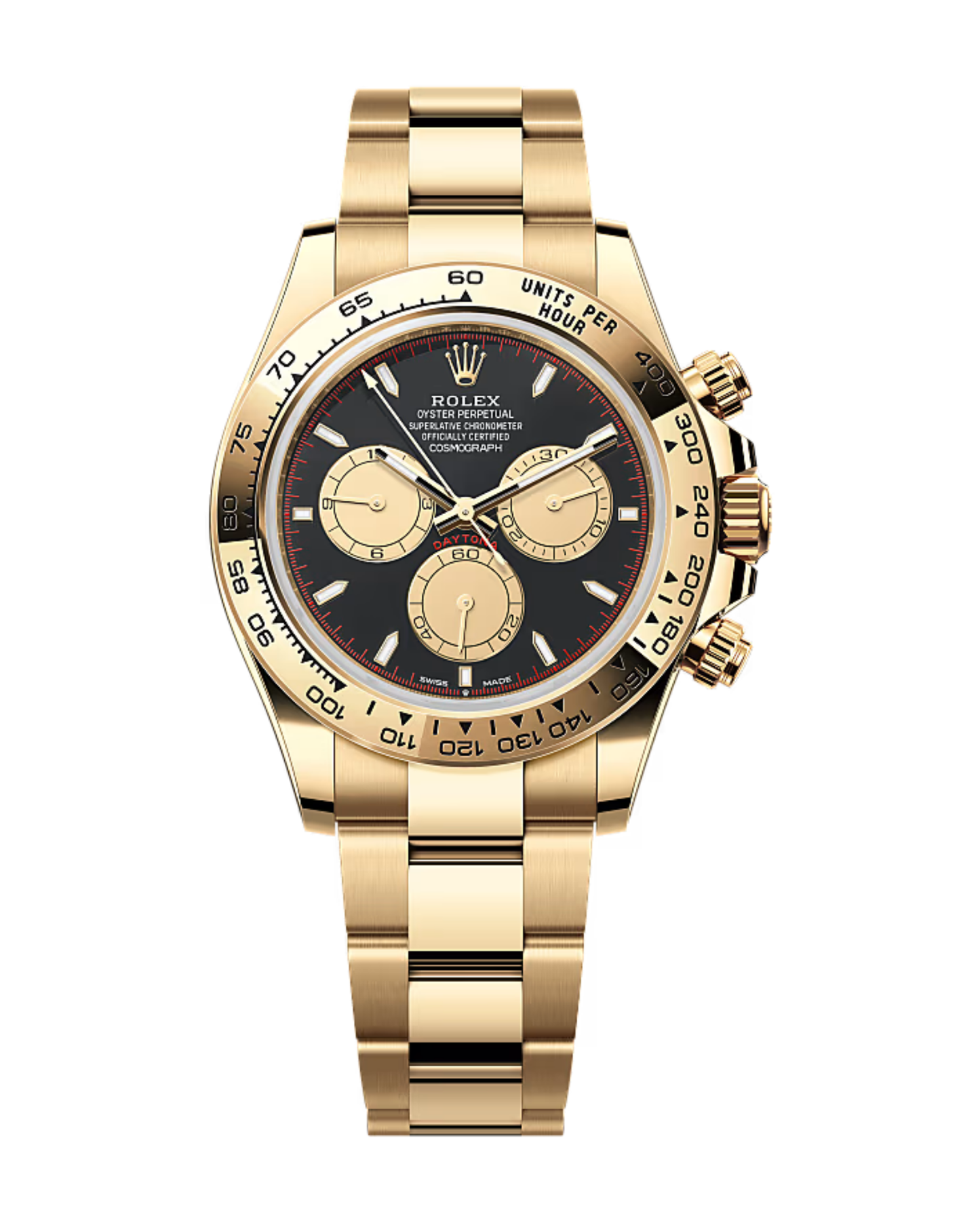 Rolex Yellow Gold Cosmograph Daytona Black & Champagne 126508