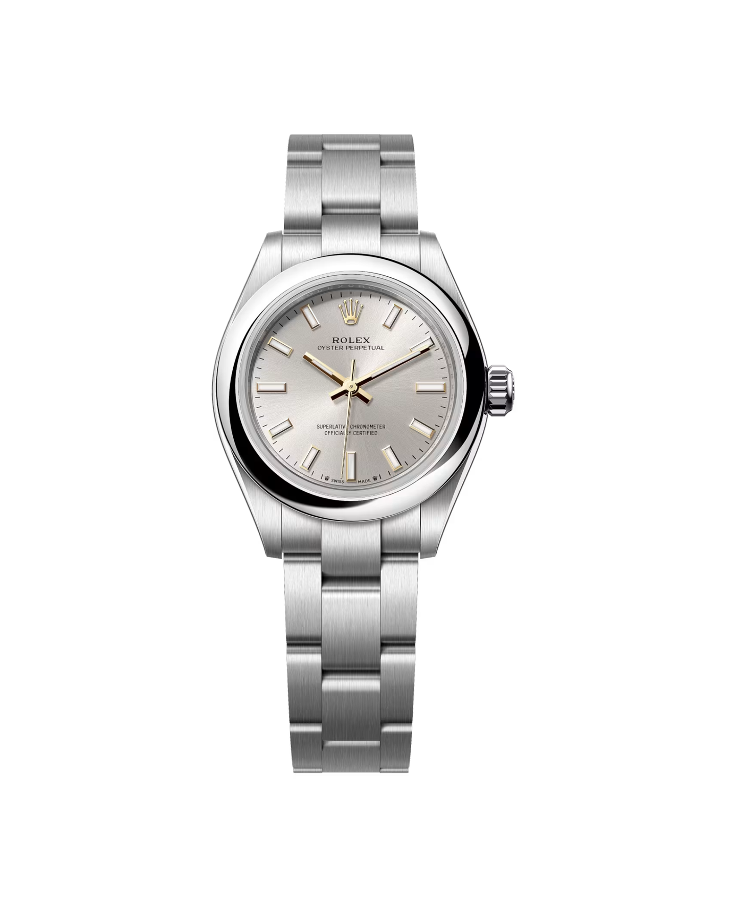 Rolex Oyster Perpetual 28mm Silver Dial 276200