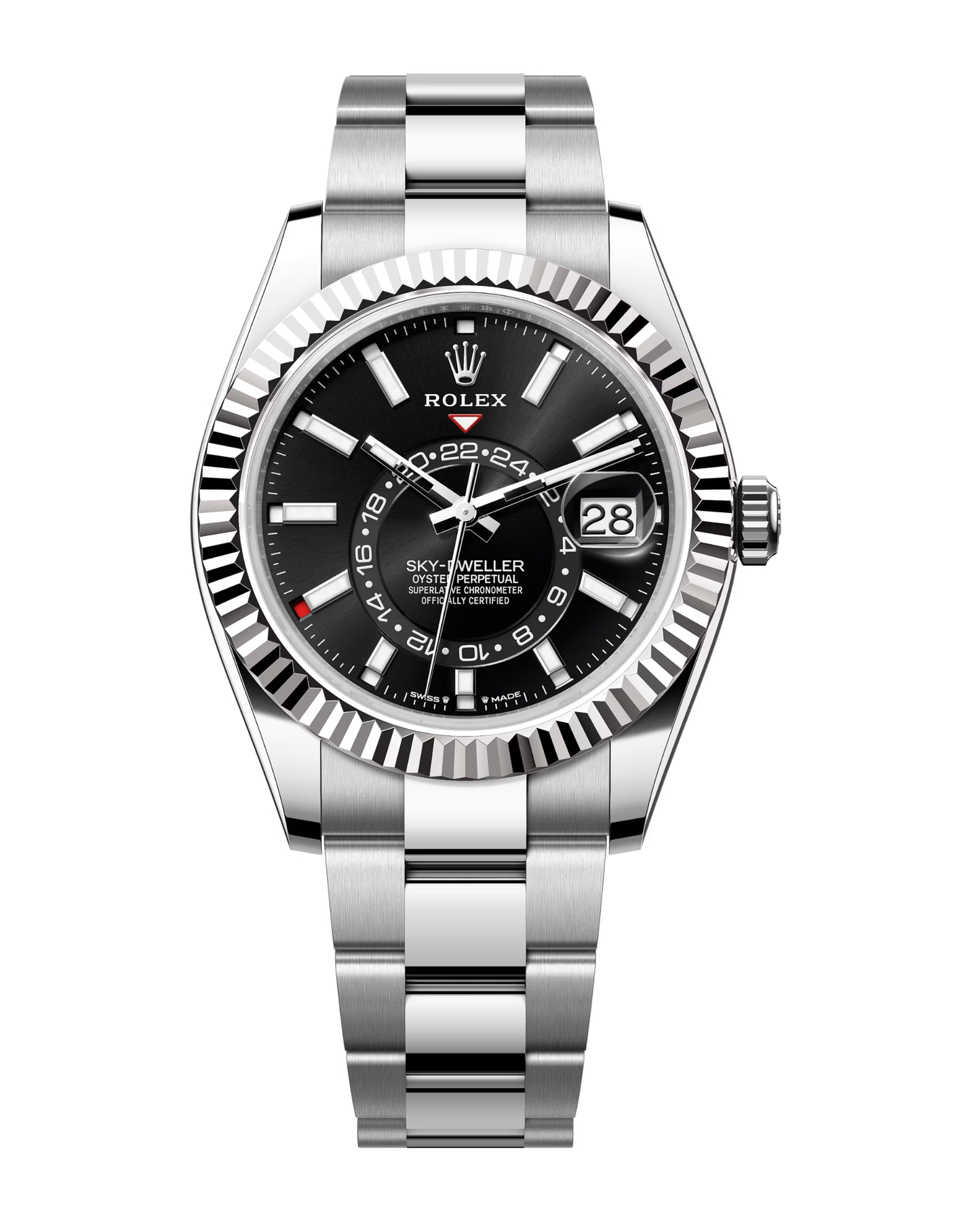 Sky-Dweller White Gold & Stainless Bright Black Oyster 336934