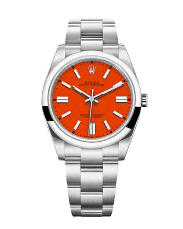 Rolex Oyster Perpetual Coral Red 41mm 124300