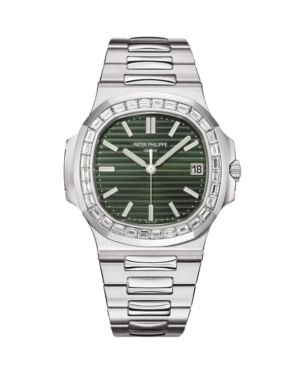 Patek Philippe Nautilus Baguette Diamond Bezel 5711 (Green)