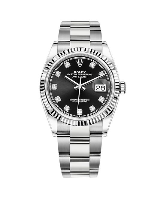 Rolex Datejust 36mm Diamond Dial 126234 (Black)