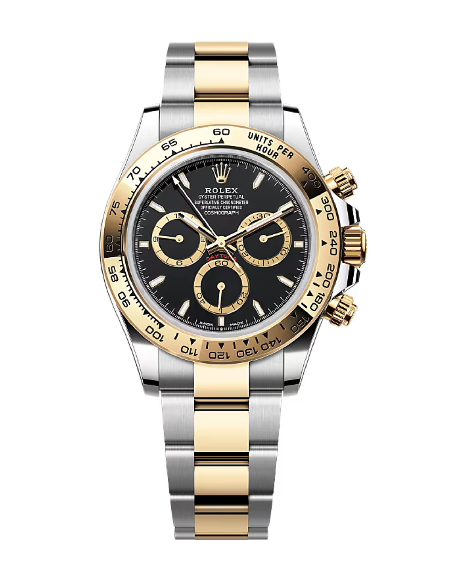 Cosmograph Two-Tone Daytona Golden w/ Black Counter Rings 126503