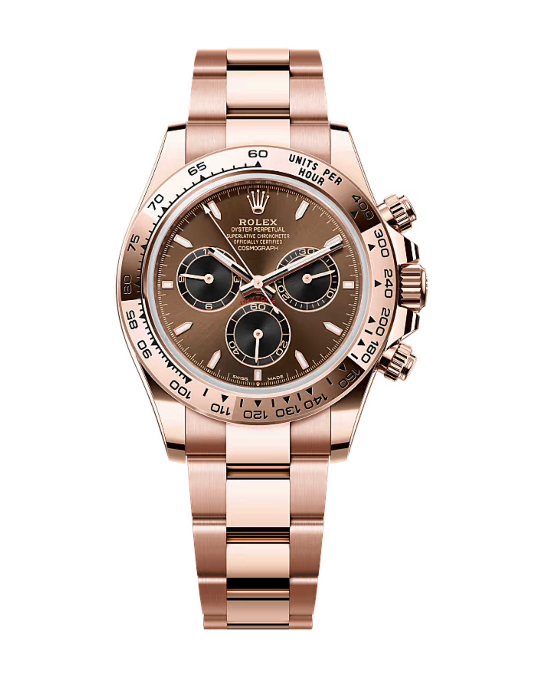 Rose Gold Comsograph Daytona Chocolate & Black 126505
