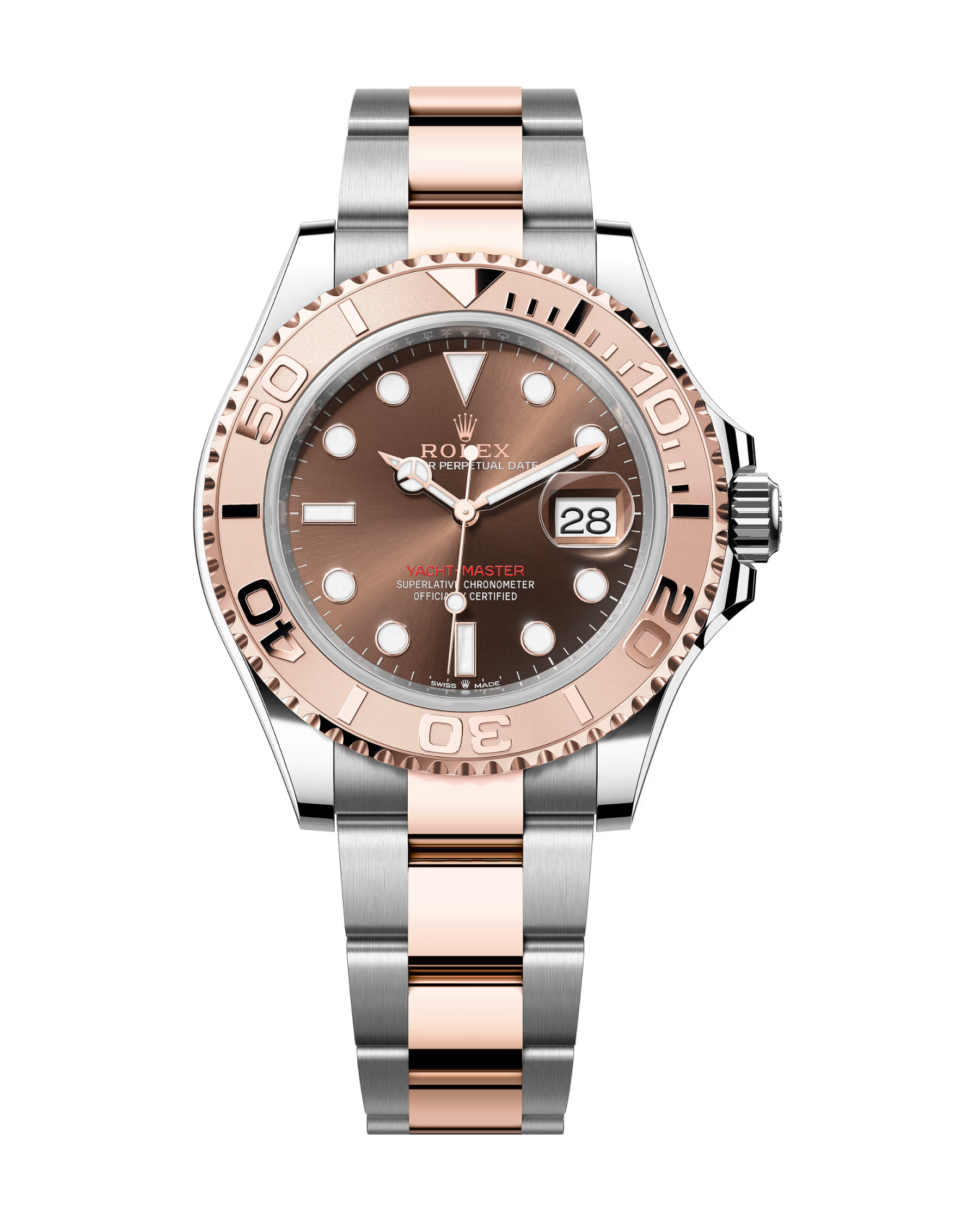 Yacht-Master 40mm Rose Gold & Stainless Chocolate Dial 126621