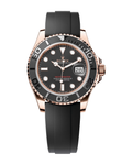 Yacht-Master 40mm Rose Gold Black Dial Oysterflex 126655