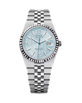 Land-Dweller 36mm Platinum Ice Blue Honeycomb Motif 127236