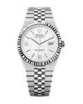Land-Dweller 40mm White Gold White Honeycomb Motif 127334