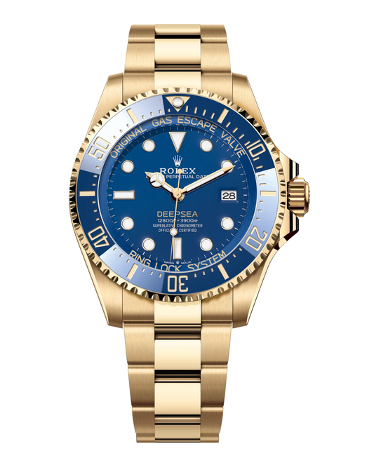 Deepsea 44mm Yellow Gold Blue Dial 136668LB