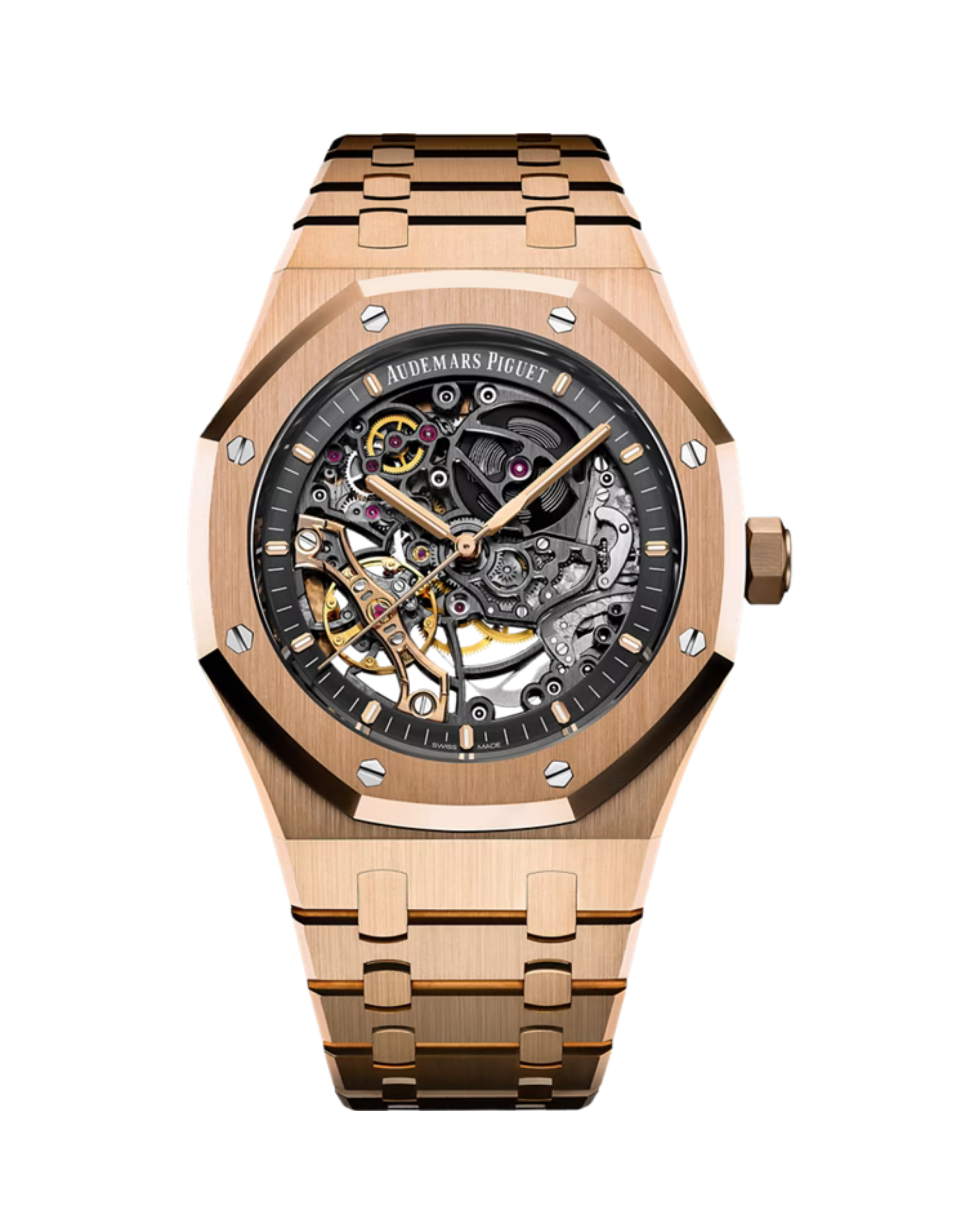 Royal Oak Double Balance Wheel Openworked 41mm Pink Gold Openworked Slate Grey 15407OR.OO.1220OR.01