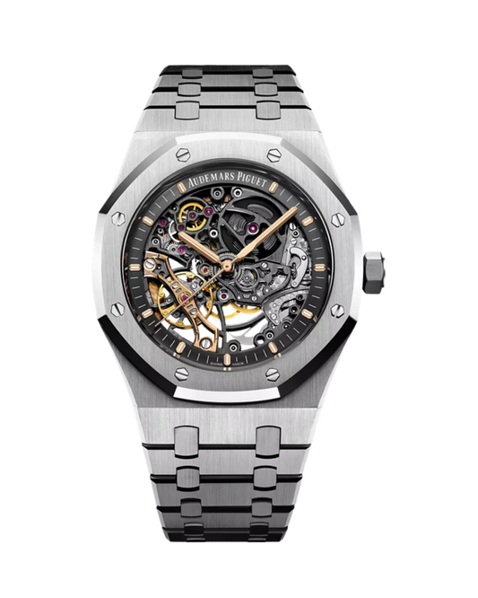 Royal Oak Double Balance Wheel Openworked 41mm Stainless Steel Openworked Slate Grey 15407ST.OO.1220ST.01
