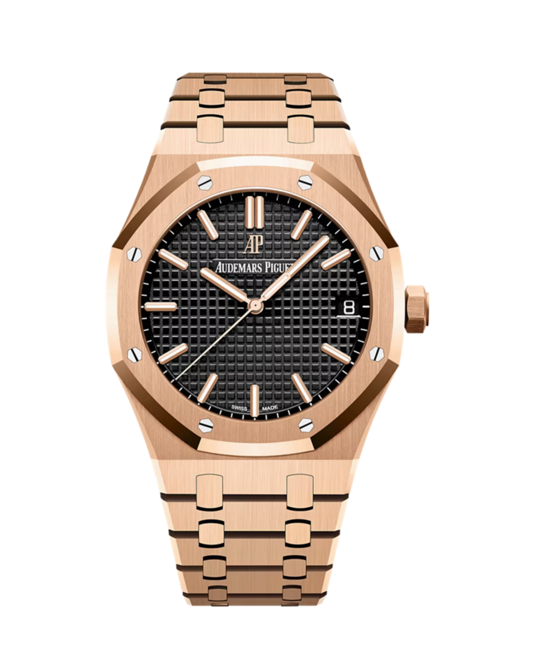 Royal Oak Selfwinding 41mm Pink Gold Black Grande Tapisserie 15500OR.OO.1220OR.01
