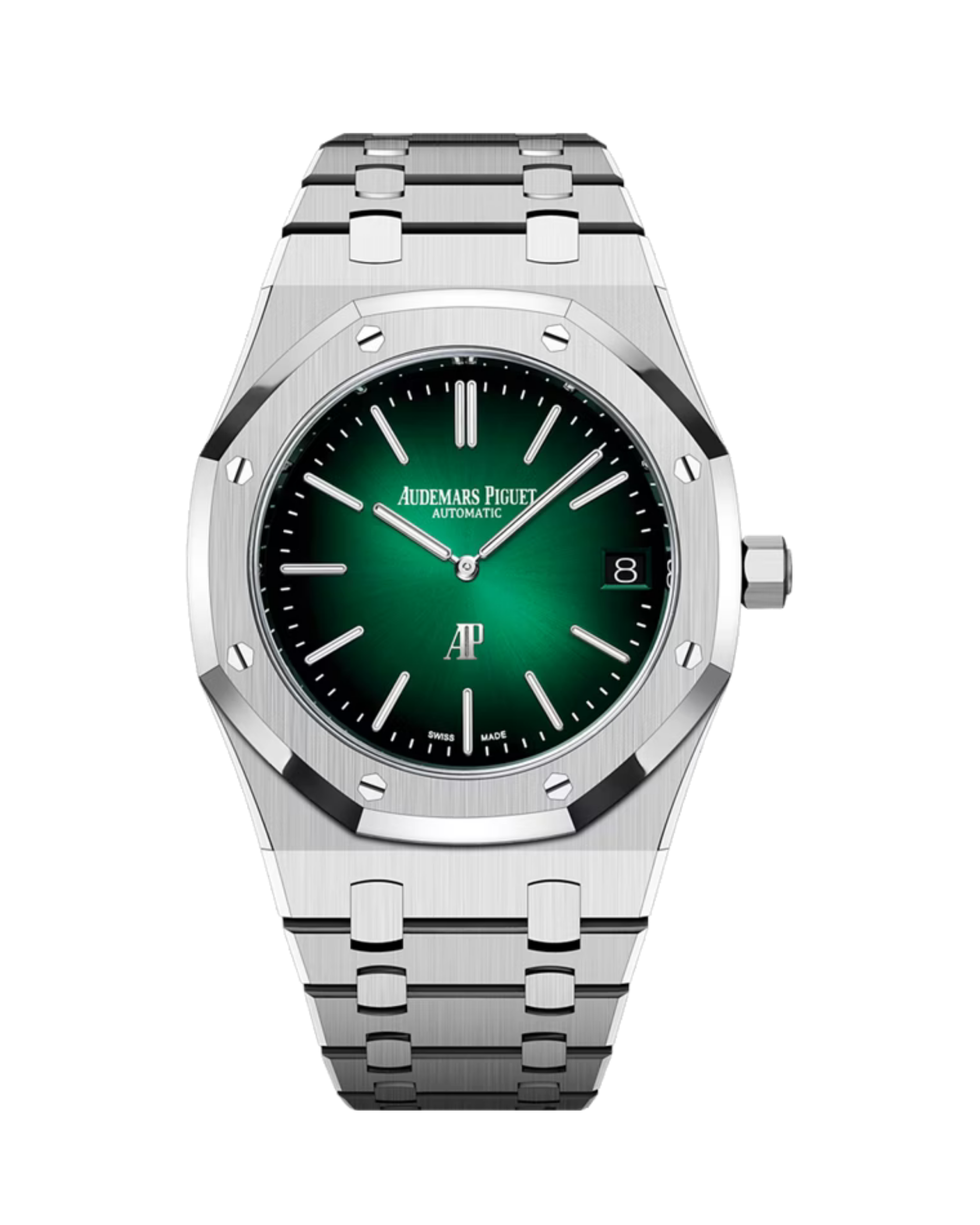 Royal Oak Jumbo Extra-Thin 39mm Platinum Smoked Green Sunburst 16202PT.OO.1240PT.01