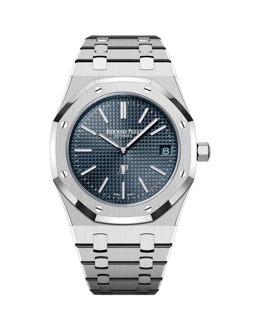 Royal Oak Jumbo Extra-Thin 39mm Stainless Steel Bleu Nuit Nuage 50 Petite Tapisserie 16202ST.OO.1240ST.01