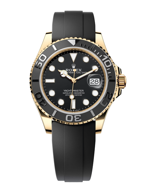Yacht-Master 42mm Black Dial Yellow Gold Oysterflex 226658