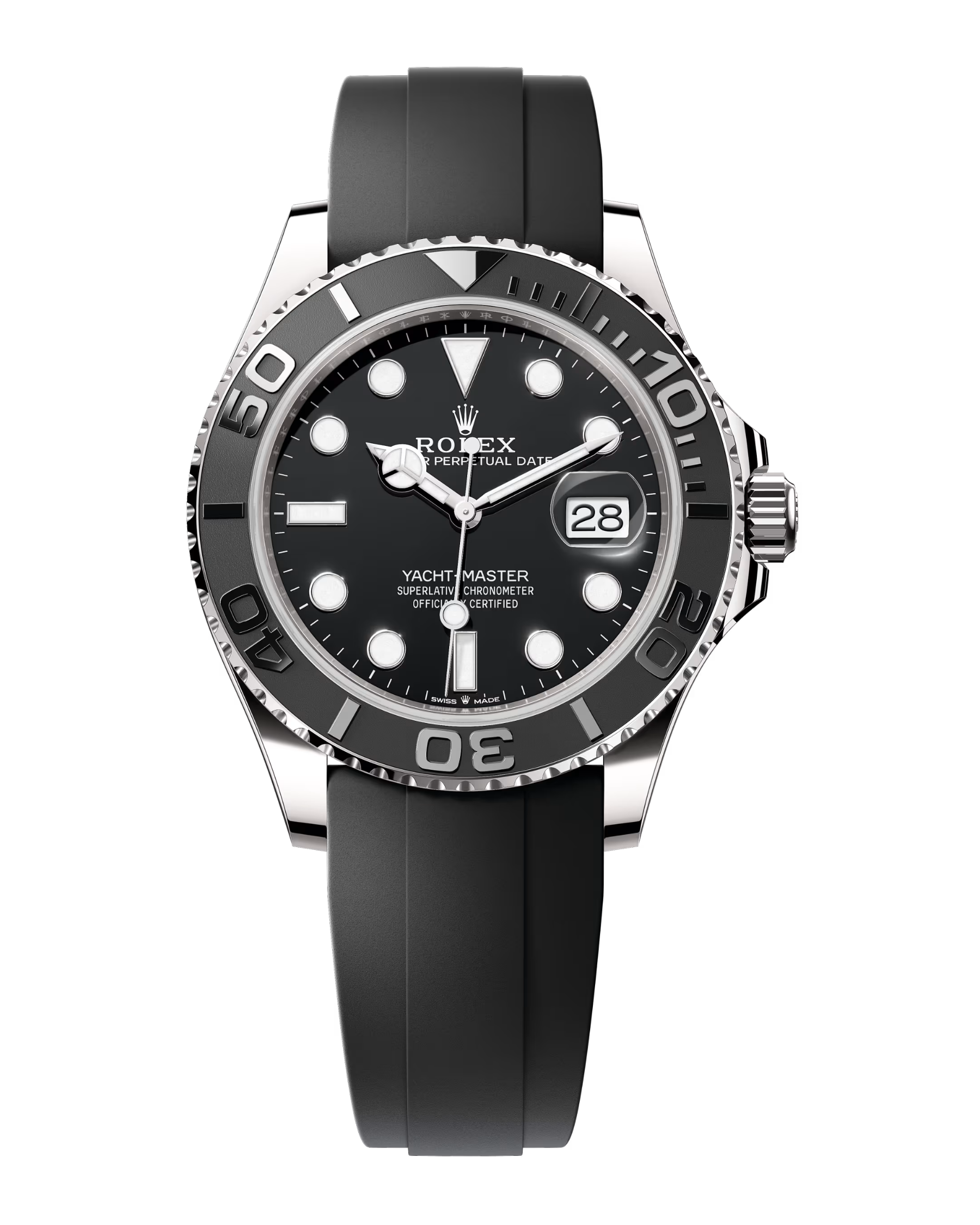 Yacht-Master 42mm Black Dial White Gold Oysterflex 226659