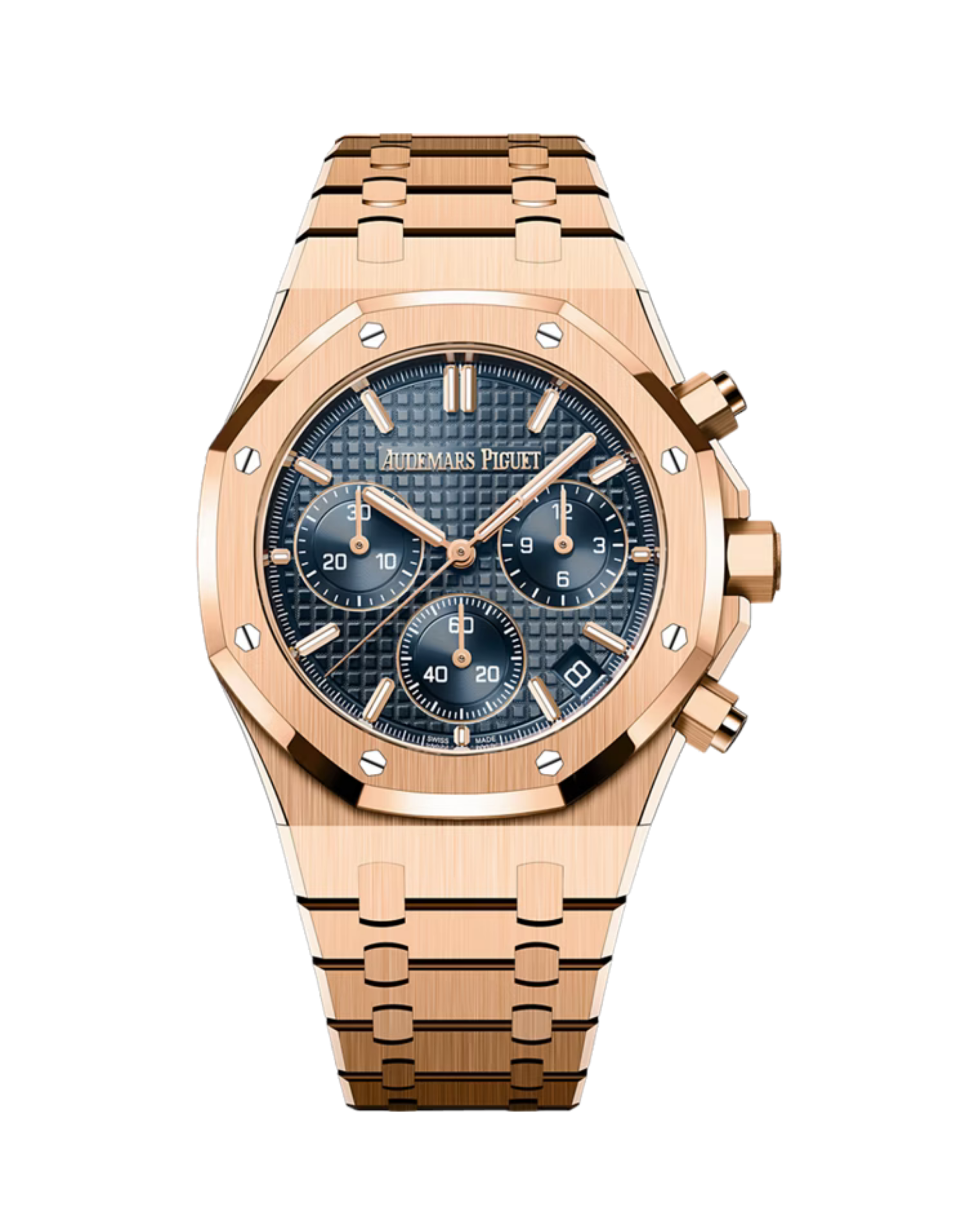 Royal Oak Selfwinding Chronograph 41mm Pink Gold Black Grande Tapisserie 26240OR.OO.1320OR.01