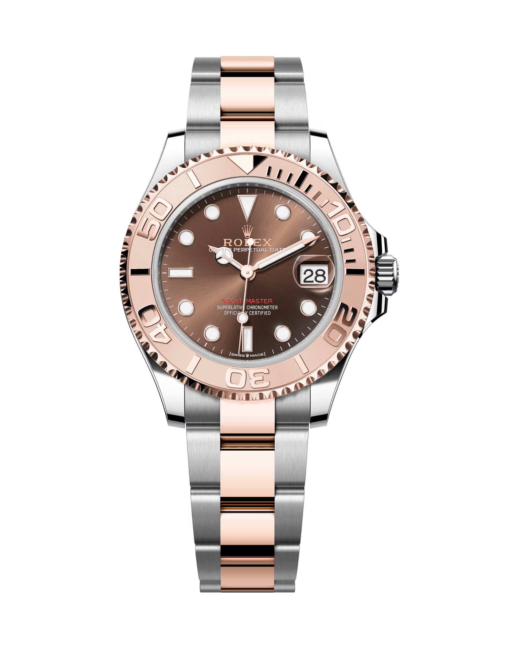 Yacht-Master 37mm Rose Gold & Stainless Chocolate Dial 268621