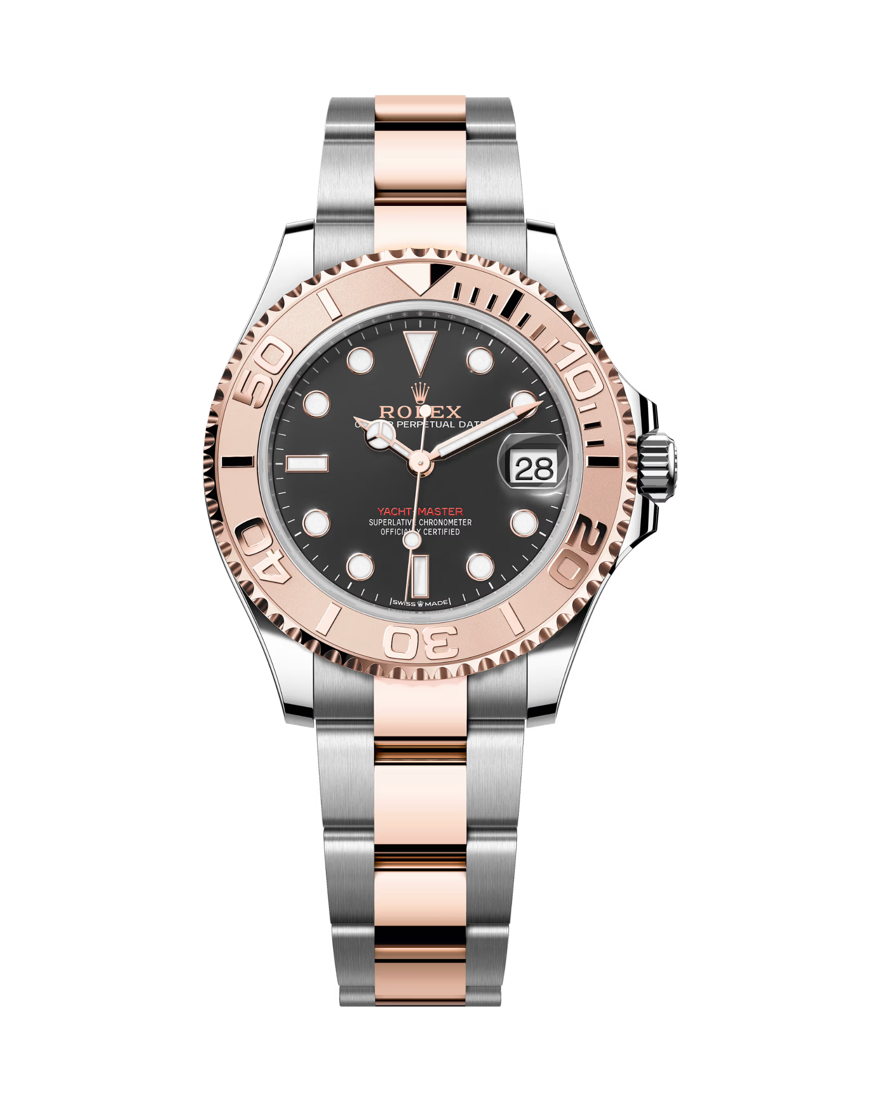 Yacht-Master 37mm Rose Gold & Stainless Black Dial 268621