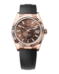 Sky-Dweller Rose Gold Chocolate Dial Oysterflex 336235