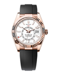 Sky-Dweller Rose Gold Intense White Dial Oysterflex 336235