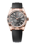 Sky-Dweller Rose Gold Slate Dial Oysterflex 336235