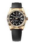 Sky-Dweller Yellow Gold Bright Black Dial Oysterflex 336238