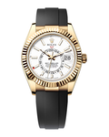 Sky-Dweller Yellow Gold Intense White Dial Oysterflex 336238