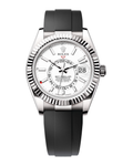 Sky-Dweller White Gold Intense White Dial Oysterflex 336239