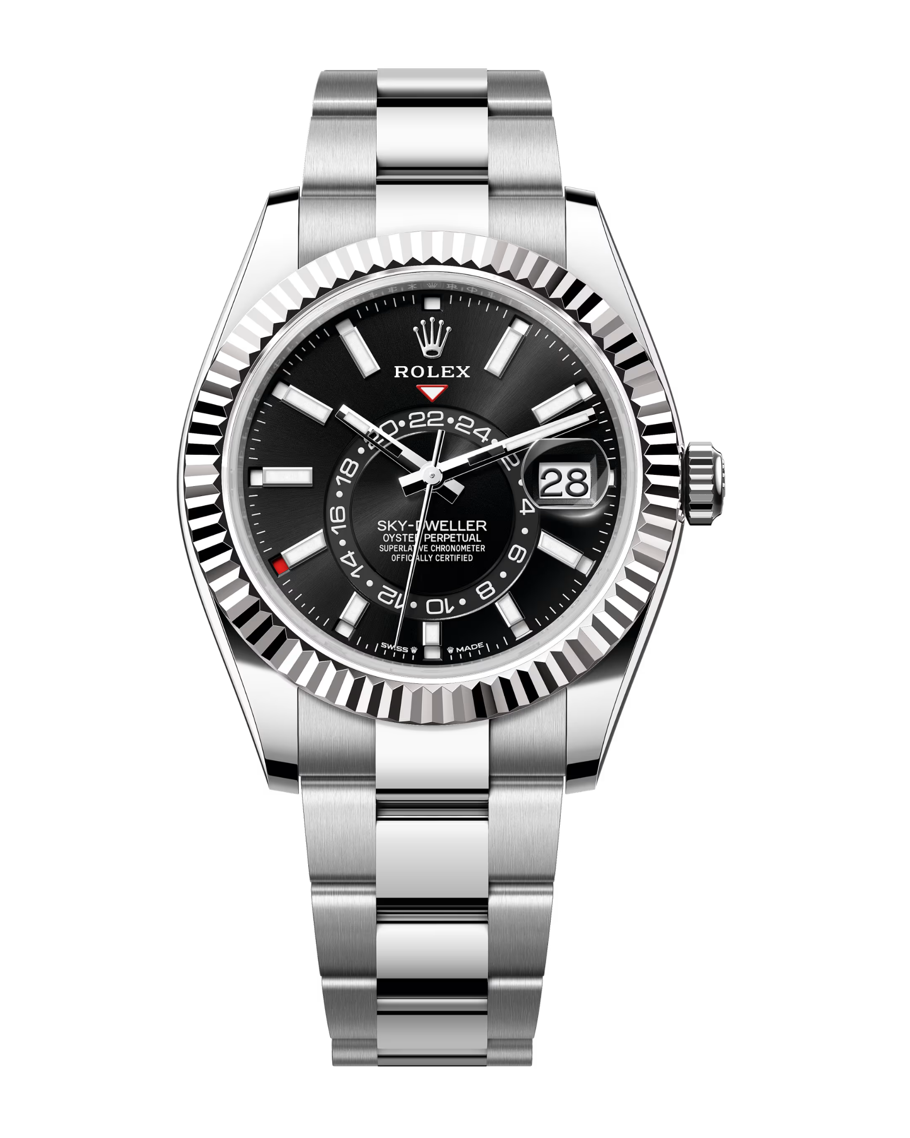 Sky-Dweller White Gold & Stainless Bright Black Oyster 336934