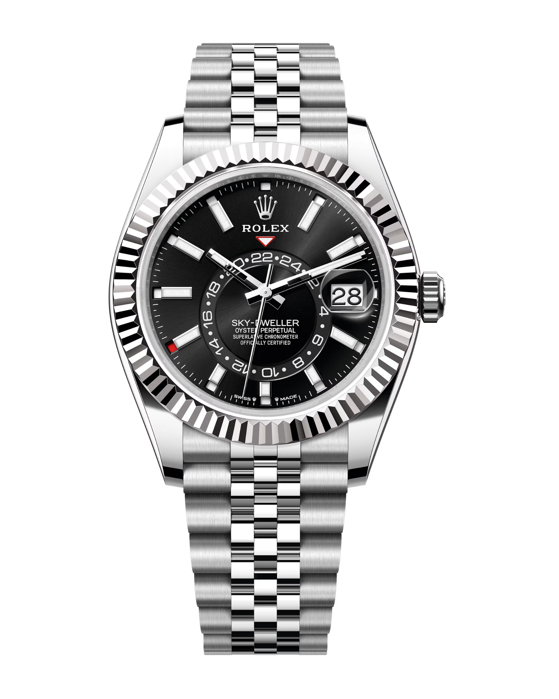 Sky-Dweller White Gold & Stainless Bright Black Jubilee 336934