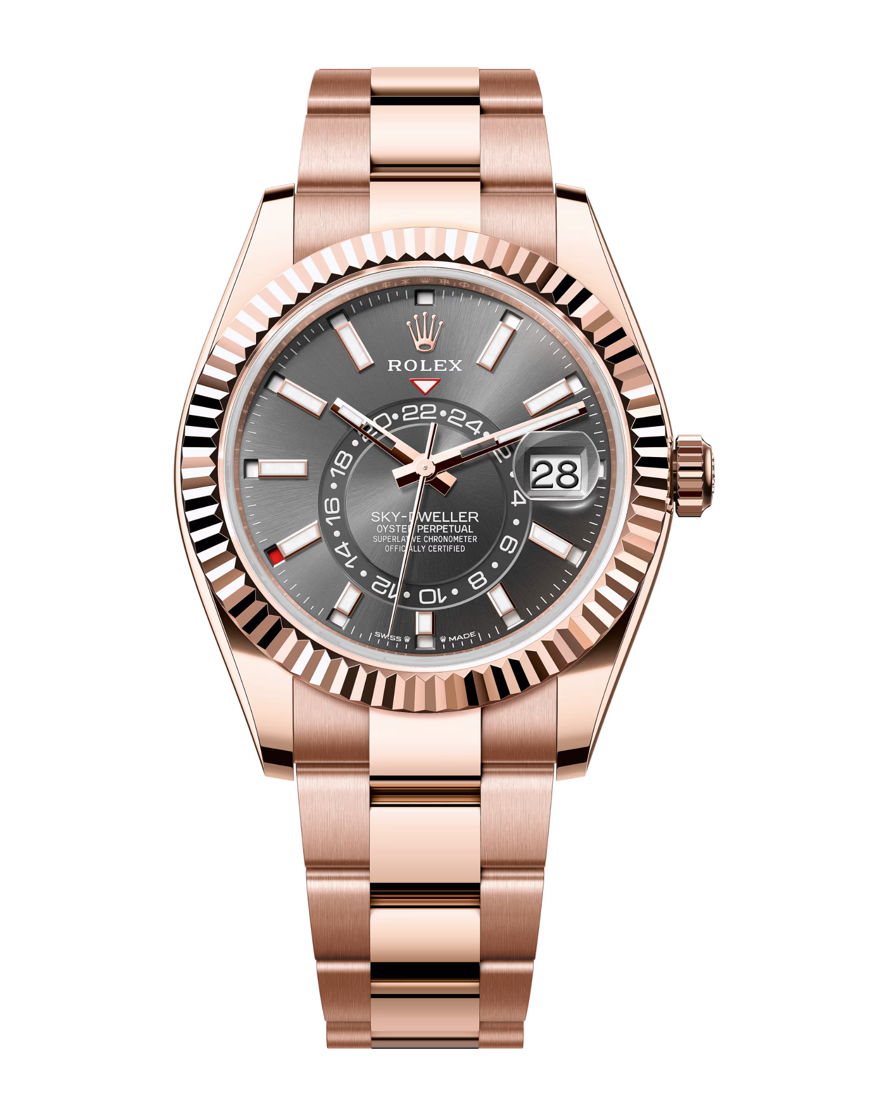 Sky-Dweller Rose Gold Slate Dial Oyster 336935