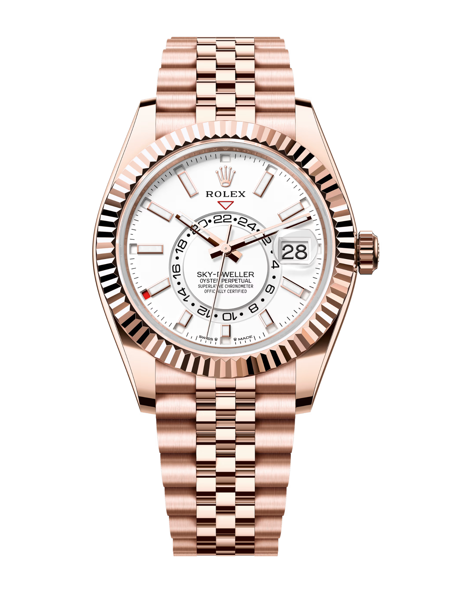Sky-Dweller Rose Gold Intense White Dial Jubilee 336935