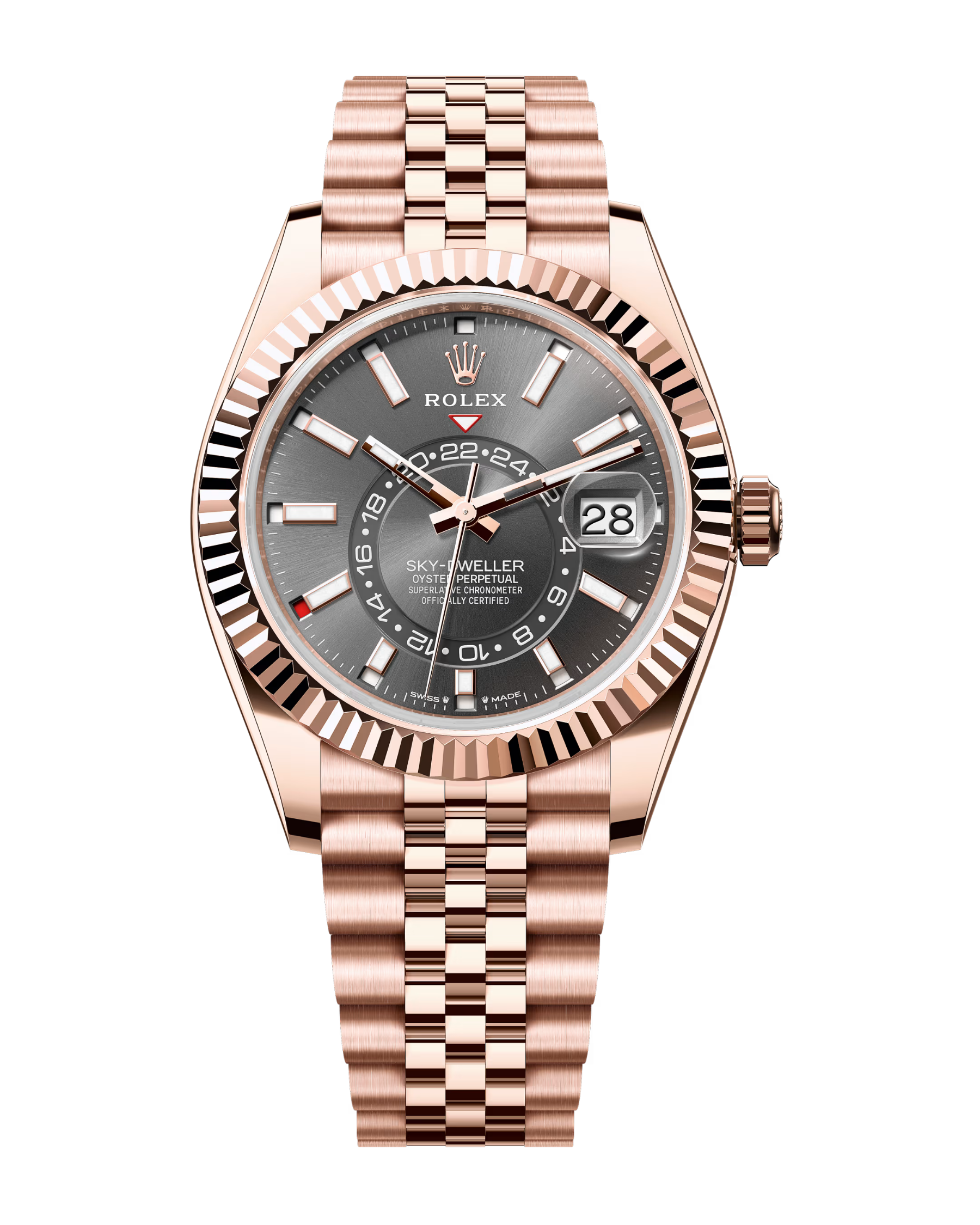 Sky-Dweller Rose Gold Slate Dial Jubilee 336935