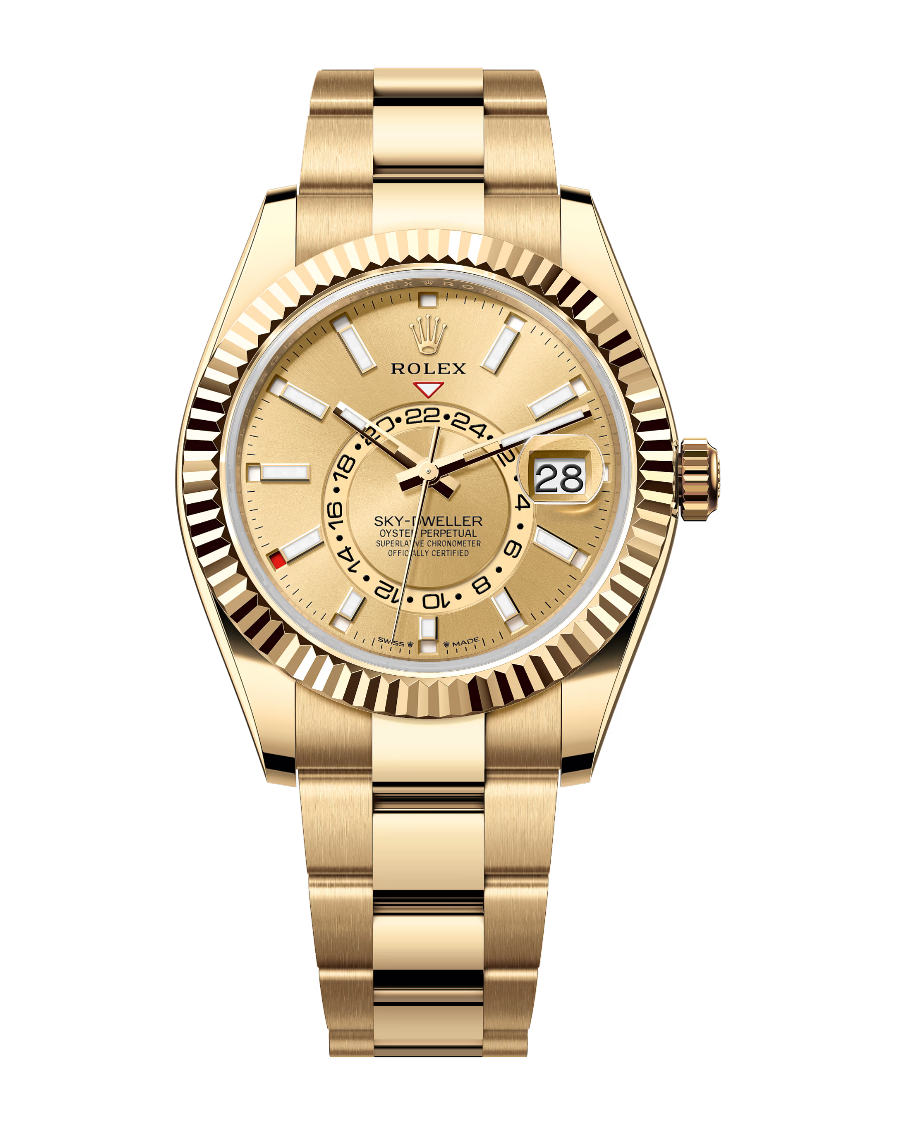 Sky-Dweller Yellow Gold Champagne Dial Oyster 336938