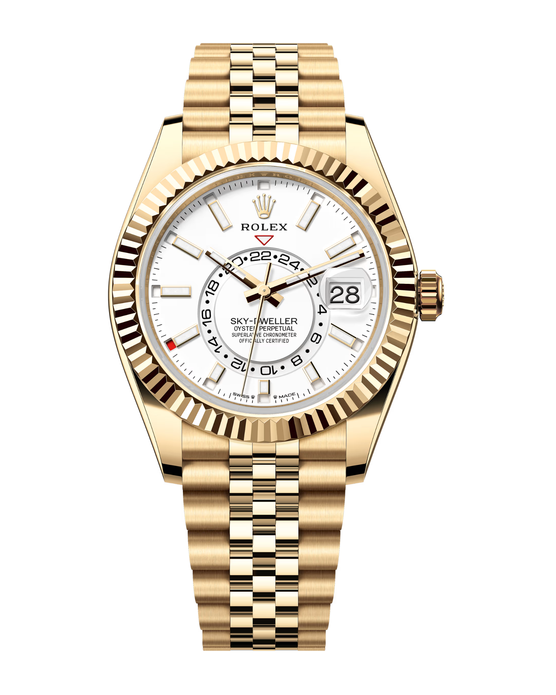 Sky-Dweller Yellow Gold Intense White Dial Jubilee 336938