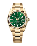 Sky-Dweller Yellow Gold Bright Green Dial Oyster 336938