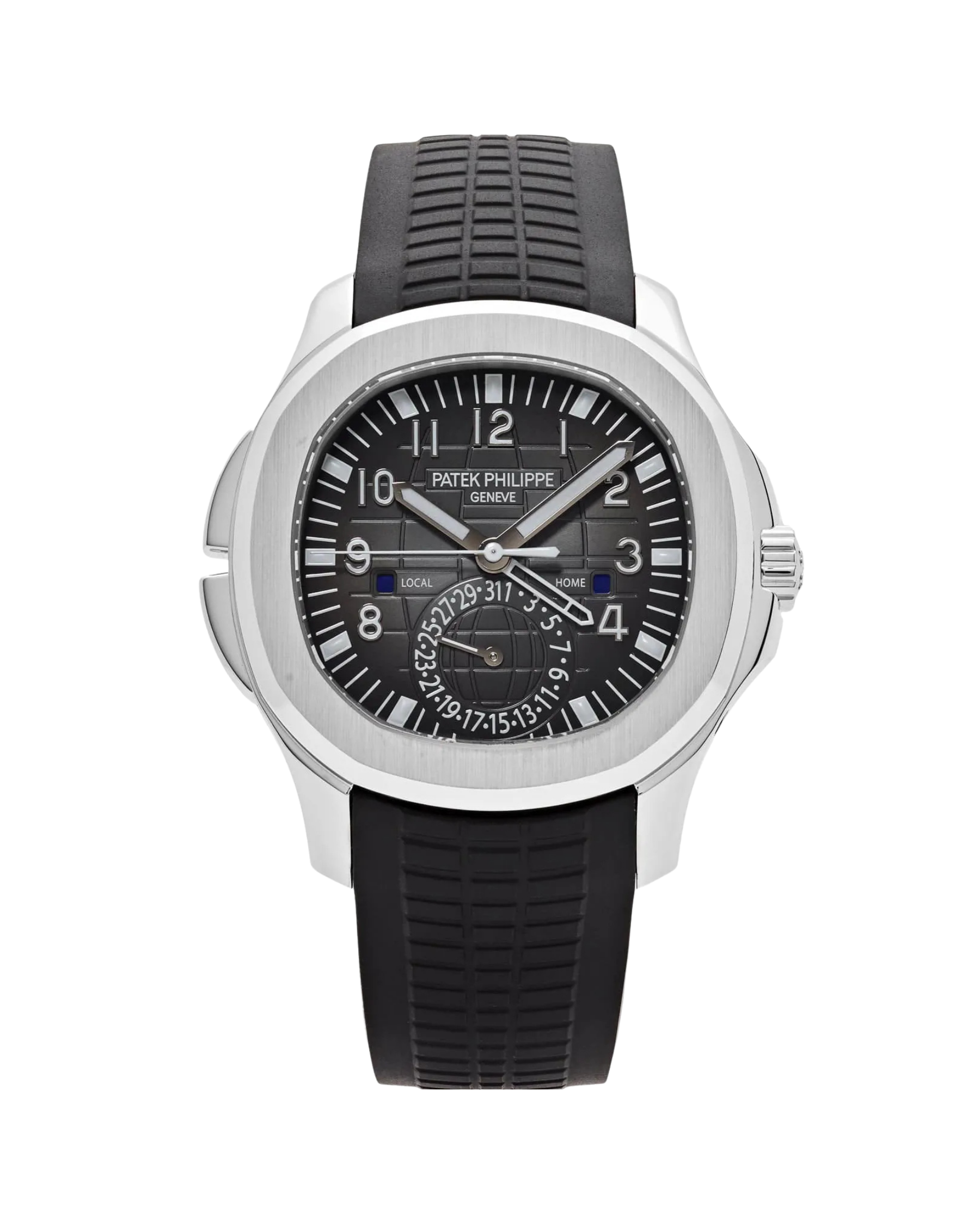 Aquanaut Travel Time Stainless Steel Black Dial 5164A-001