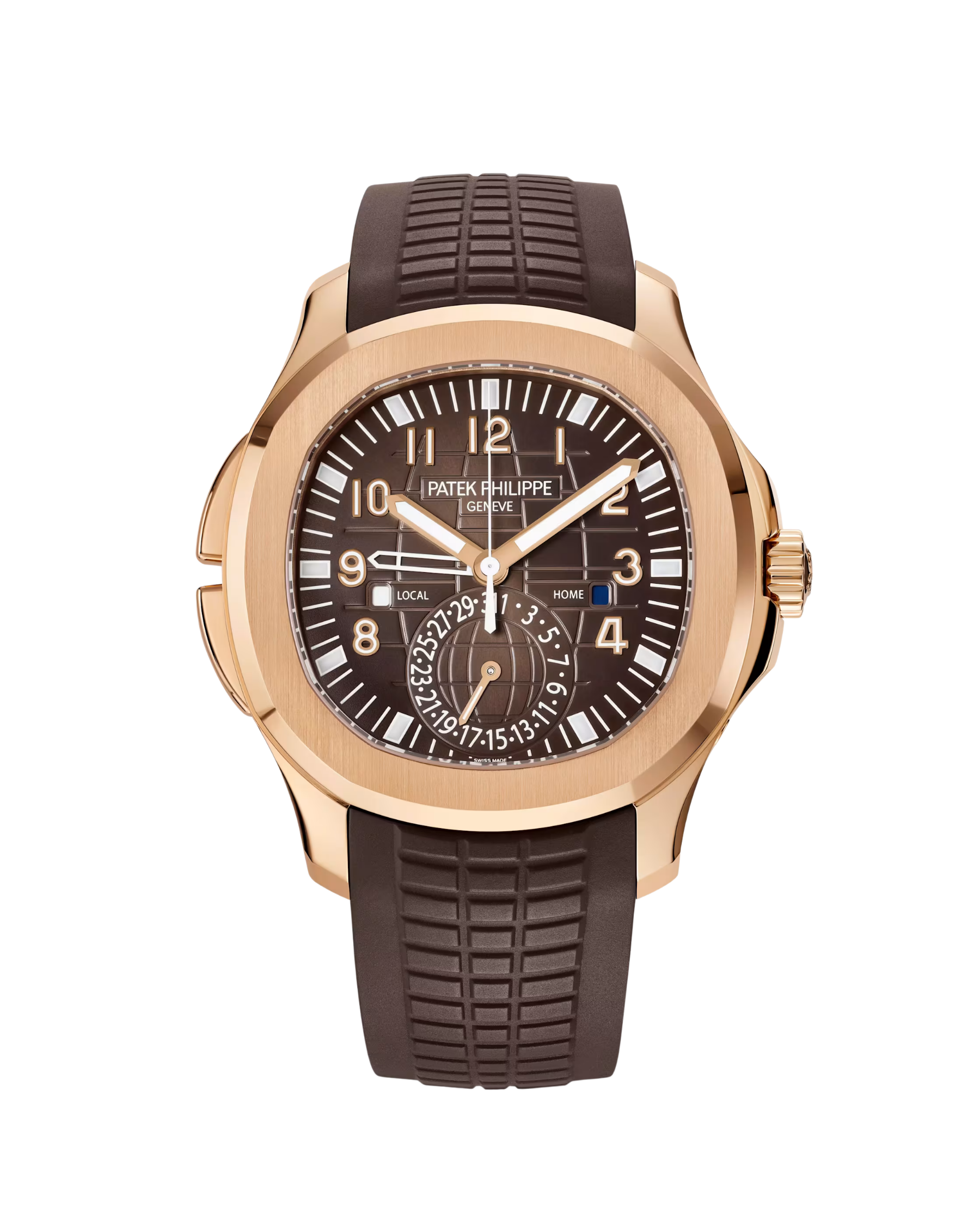Aquanaut Travel Time Rose Gold Brown Dial 5164R-001