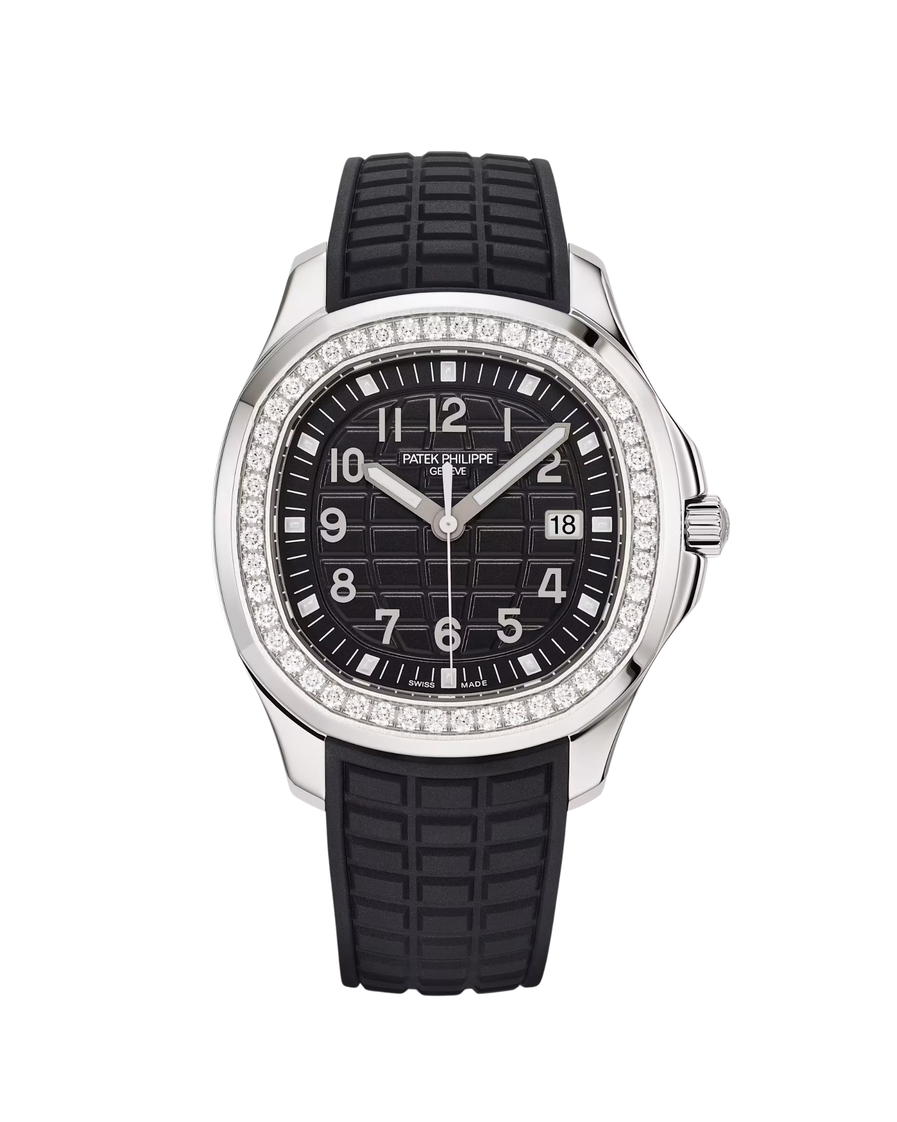 Aquanaut Luce Stainless Steel Diamond Bezel Black Dial 5267/200A-001