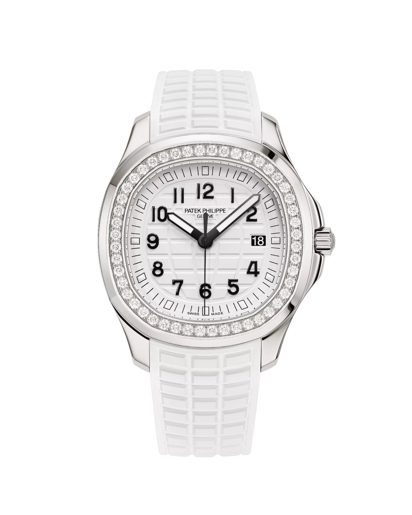 Aquanaut Luce Stainless Steel Diamond Bezel Matte White Dial 5267/200A-010