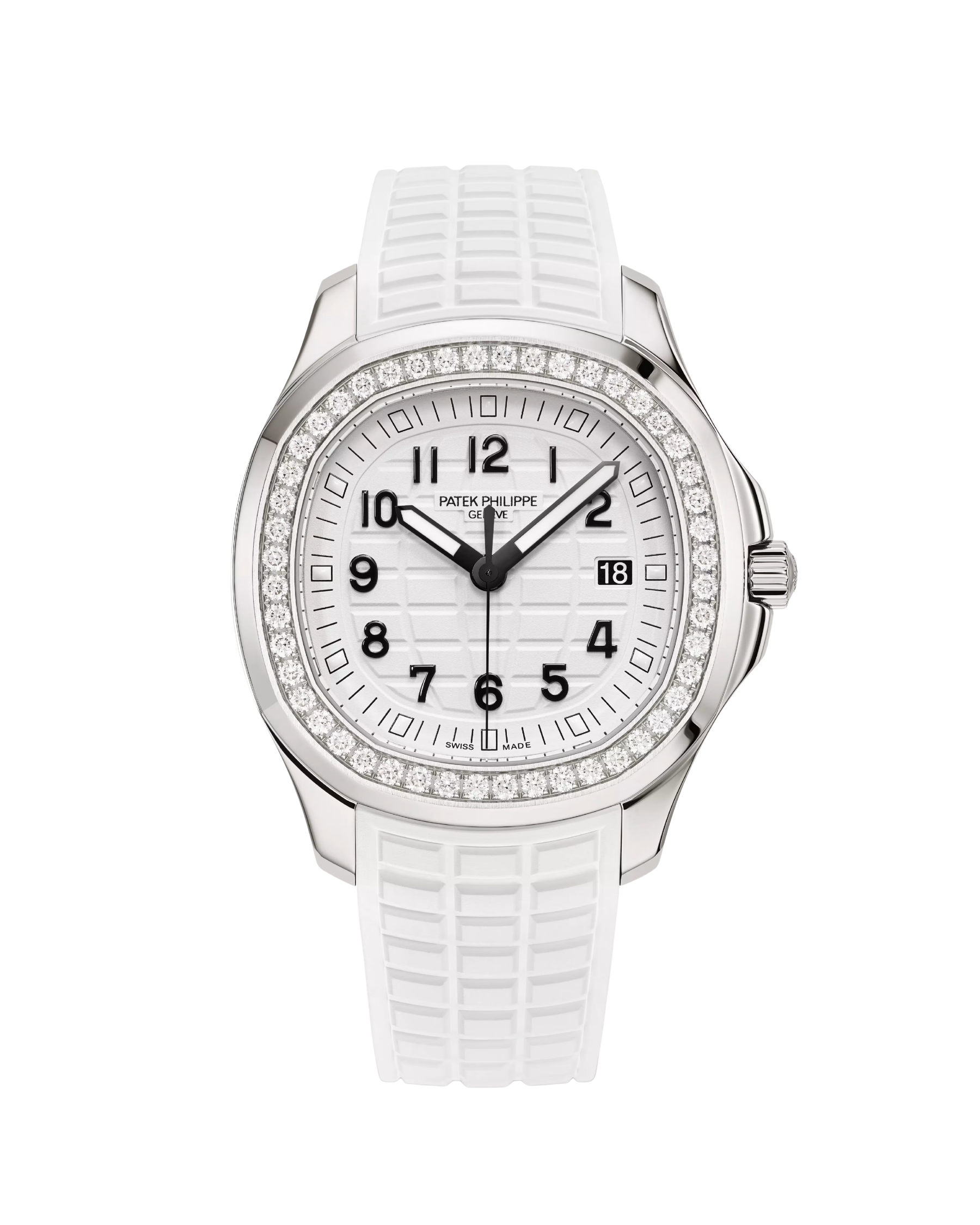 Aquanaut Luce Stainless Steel Diamond Bezel Matte White Dial 5267/200A-010