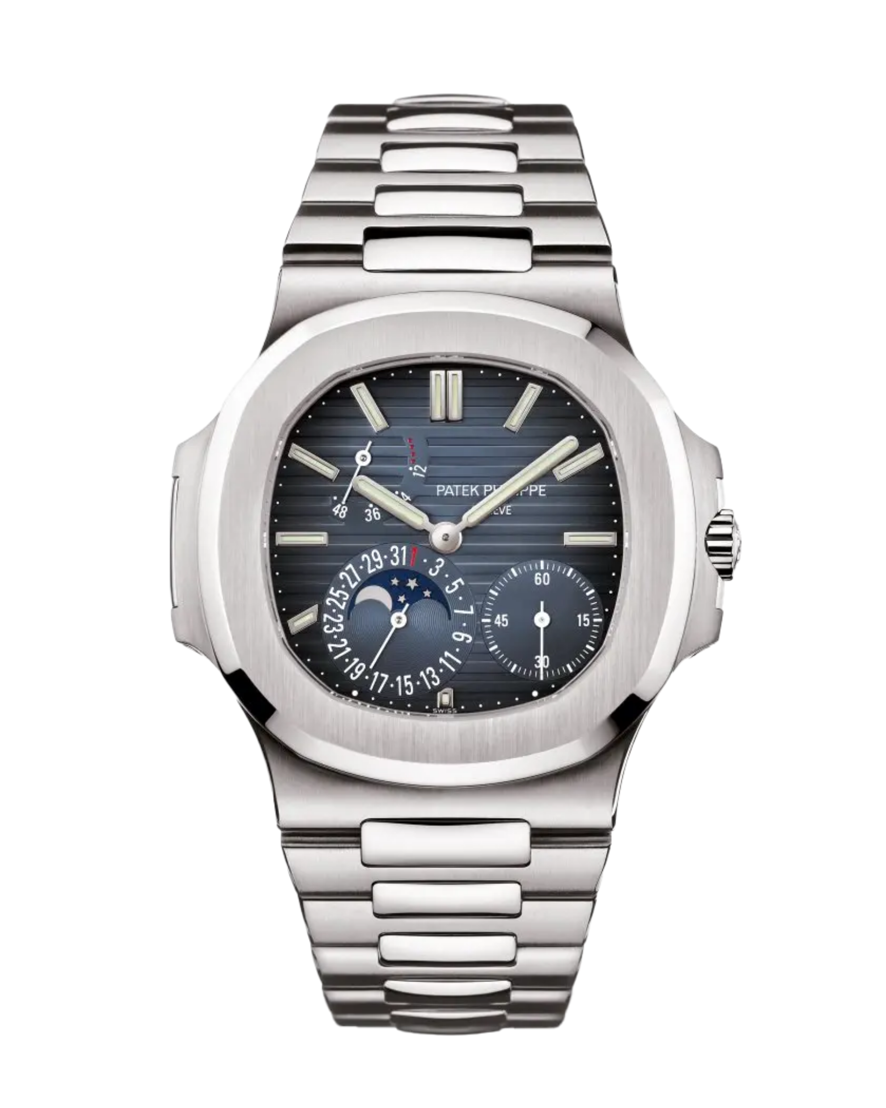 Nautilus Stainless Steel Blue Dial 5712/1A-001