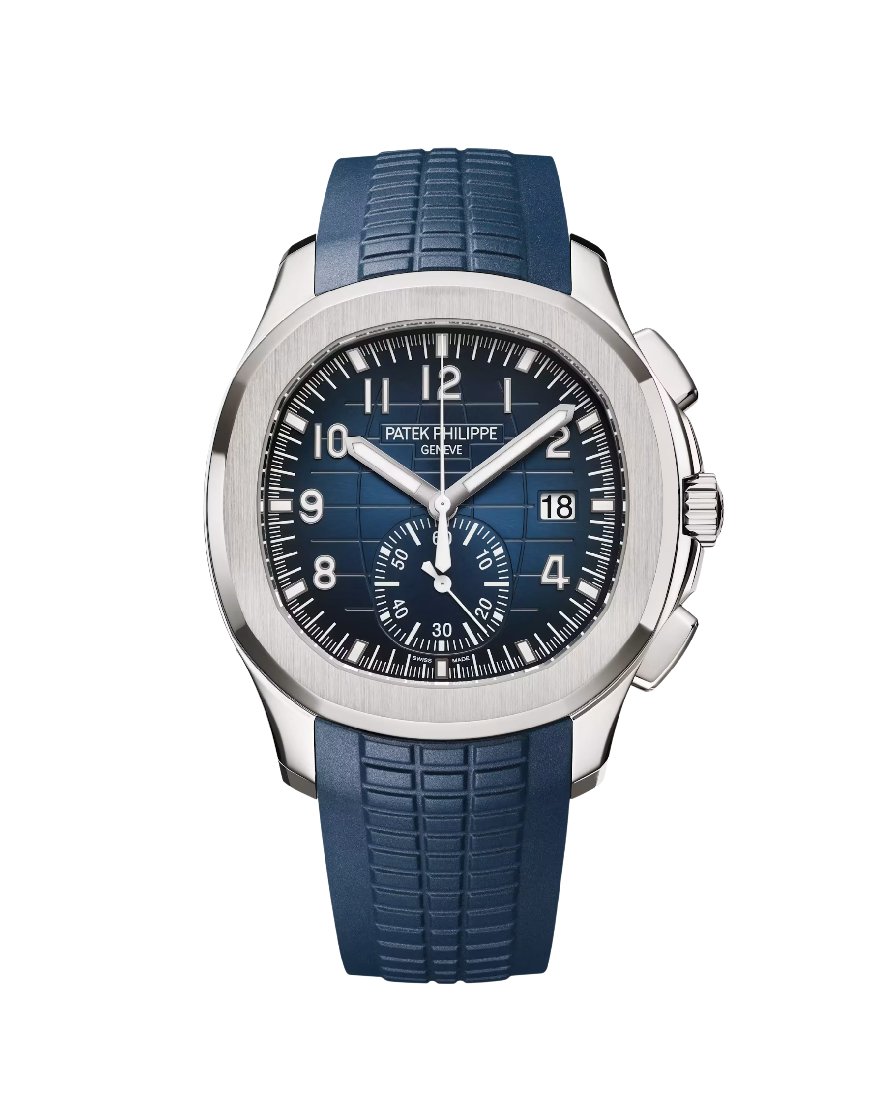 Aquanaut Chronograph White Gold Blue Dial 5968G-001