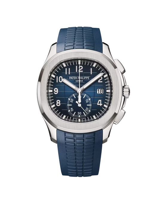 Aquanaut Chronograph White Gold Blue Dial 5968G-001
