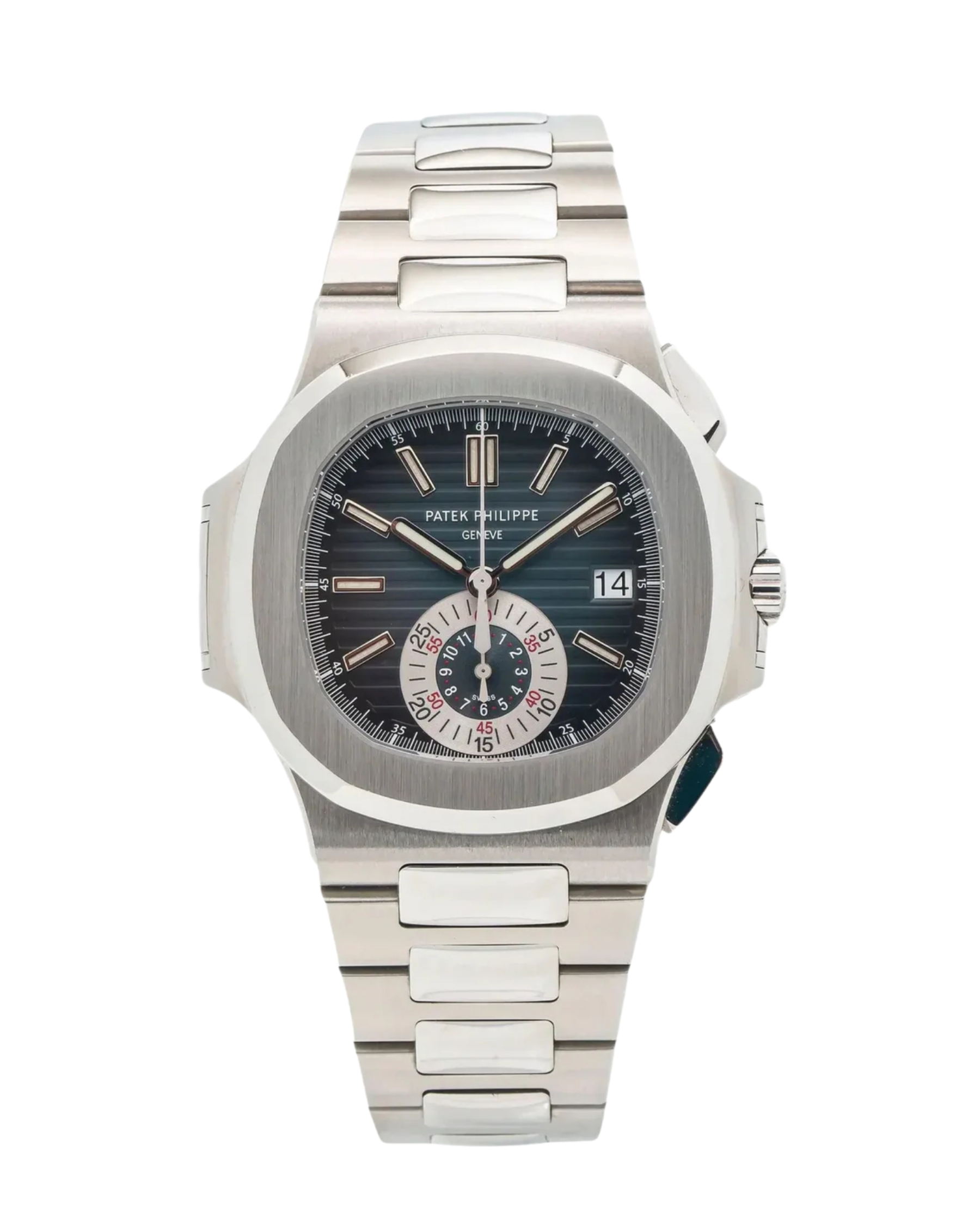 Nautilus Chronograph Stainless Steel Blue Dial 5980/1A-001