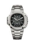 Nautilus Travel Time Chronograph Stainless Steel Black Dial 5990/1A-001