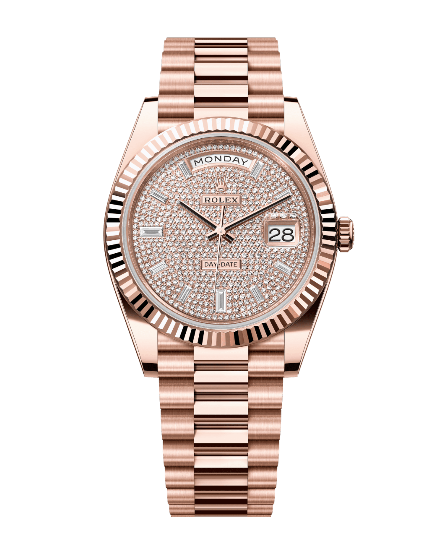 Day-Date Rose Gold 40mm Diamond-Paved 228235
